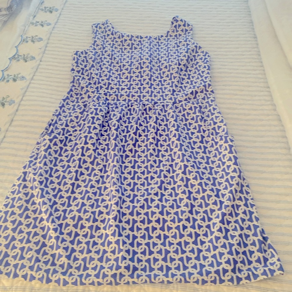 Cute summer blue and white Jude Connally dress!